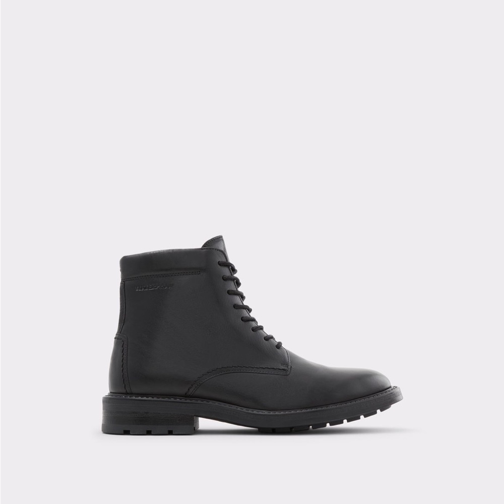Aldo Mens Leather Mireridien Lace Up Boots | High Top Leather Boots
